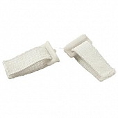 RV Designer Window Curtain Carrier Glider White Set of 14 - A111