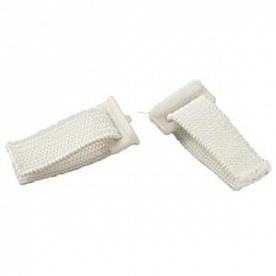 RV Designer Window Curtain Carrier Glider White Set of 14 - A111