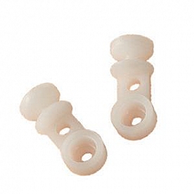 Window Curtain Glider  White - Set Of 14 - A106