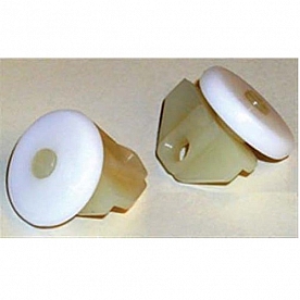 Window Curtain Glider RV Designer Window Curtain White - Set Of 2 - H573