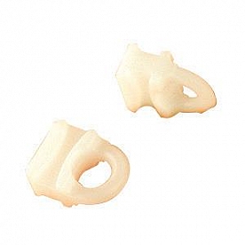 Window Curtain Glider Internal Slide Track - Small Sliding Eye Type White - Set Of 14 - A103