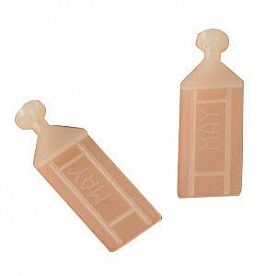 Window Curtain Glider Internal Slide Tracks (A206 And A206W)/ Ceiling Track Or Wall Track (A207) White - Set Of 14 - A108