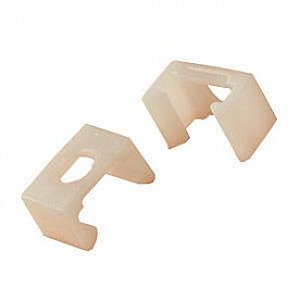 RV Designer Window Curtain Glider Snap-In Type White - Set Of 14 - A104