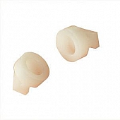 RV Designer Window Curtain Glider - Internal Snap Type White - Set Of 14 - A105