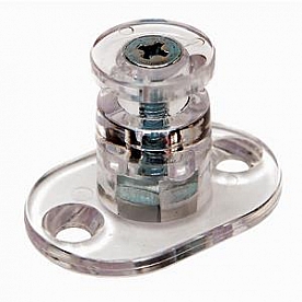 RV Designer Window Shade Cord Retainer - Round Clear - Set Of 2 - A312