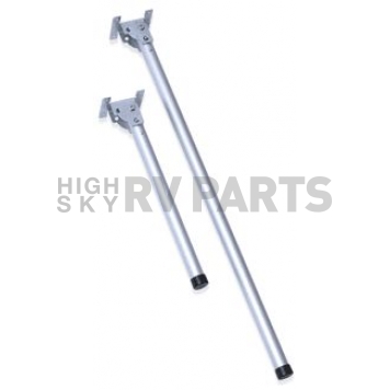 RV Table Leg Folding Locking Silver Zinc 27 - 1/2 inch