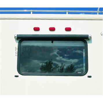Carefree RV Window Shade Manual 54 Inch Black Fullview See-Through Fabric - KV0540455