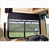 Carefree RV Window Shade Electric 40 Inch Black Split Design - YR040ZD36R-RP