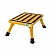Aluminum Step Stool with Adjustable Leg 14 Inch x 11 Inch - Yellow