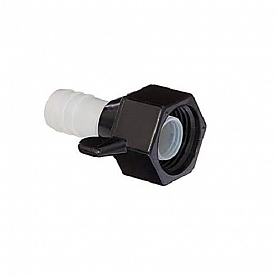 SHURflo Fresh Water Hose End Fitting 1/2 inch-14 Female NPT Inlet x 1/2 inch Barb Outlet 244-2926 