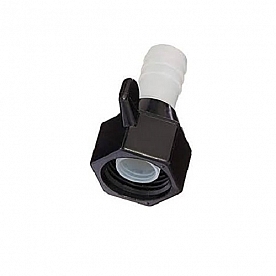 SHURflo Fresh Water Hose End Fitting 1/2 inch-14 Female NPT Inlet x 5/8 inch Barb Outlet 244-2936 