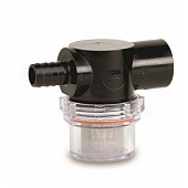 SHURflo Fresh Water Pump Strainer Twist-On, 1/2 inch Hose Barb In x 1/2 inch F Swivel Out 255-323 