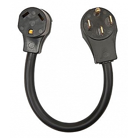 SouthWire Corp. Power Cord Adapter 50 Amp Male x 30 Amp Female 18 inch - 50AM30AF18