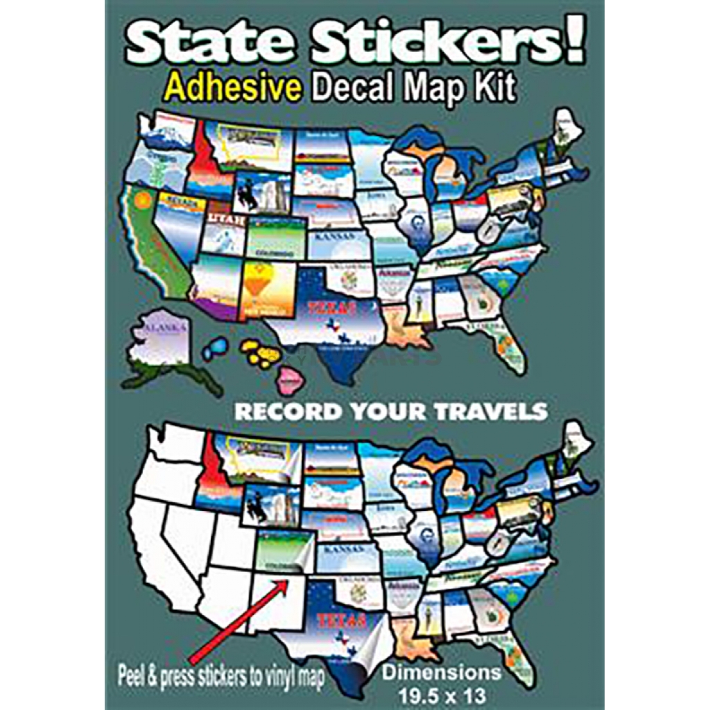 Travel The Map Stickers