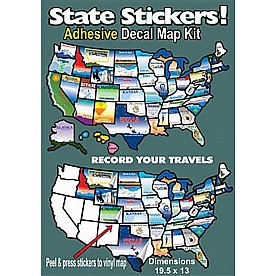 Travel Map Sticker 100