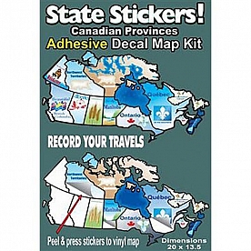 Travel Map Sticker Vinyl 800