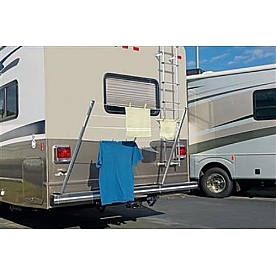 Stromberg Carlson Clothesline  Silver Aluminum Mounts On Bumper 48 Inch Length - CL-100