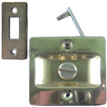 Strybuc Entry Door Lockable Latch Brass Plated 