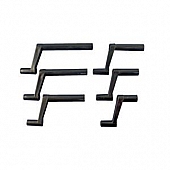 Roof Vent Crank Handle For RV and Mobile Home Windows 1 Inch Shaft Black Single - 838CBLK
