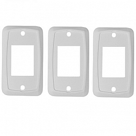 Switch Plate Cover, For Slide-Outs/ Generator & Battery Disconnects, White Set Of 3