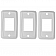 Switch Plate Cover, For Slide-Outs/ Generator & Battery Disconnects, White Set Of 3
