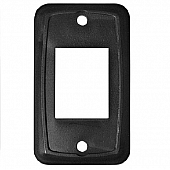 Switch Plate Cover For Slide-Outs/ Generator And Battery Disconnects, Black Plate