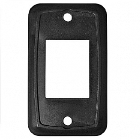 Switch Plate Cover For Slide-Outs/ Generator And Battery Disconnects, Black Plate