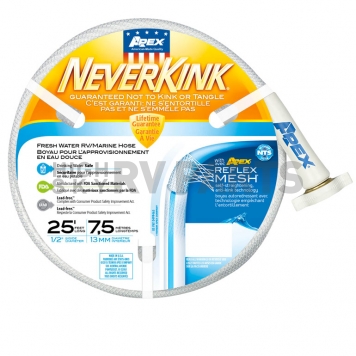 NeverKink RV / Marine Water Hose, 5/8'' ID, 25 ft - 8602-25 