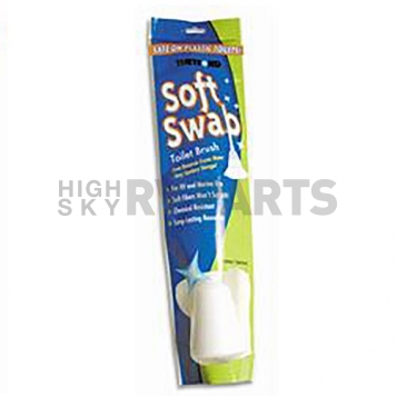 Thetford Swab Toilet Brush Soft Fiber White for RV Plastic or Porcelain Toilet 36673