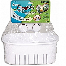 Toiletries Holder Staytion (TM) White Plastic 36672