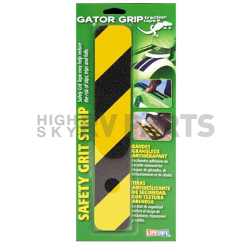 Grip Tape for RV Steps Yellow and Black 3'' x 16'' 