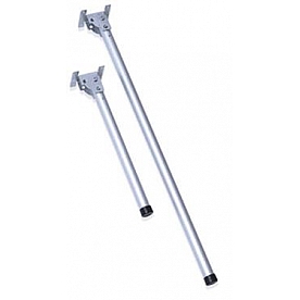 Multi Purpose Leg Folding Locking Silver Zinc 16 inch