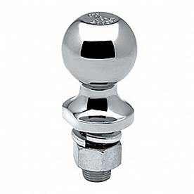 Tow Ready 1-7/8 inch Trailer Hitch Ball Chrome - 2000 GTW - 1 inch Diameter 2-1/8 inch Long Shank - 63884