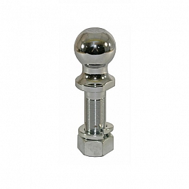 Tow Ready 1-7/8 inch Trailer Hitch Ball - 2000 GTW - 1 inch Diameter 3-3/8 inch Long Shank Chrome
