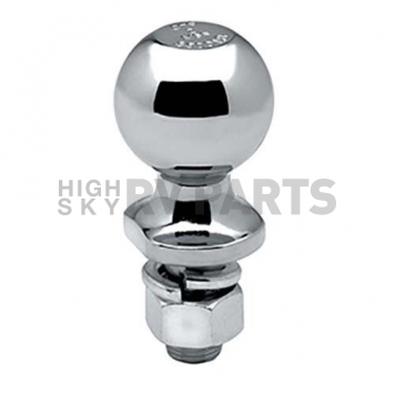 Tow Ready 1-7/8 inch Trailer Hitch Chrome Ball - 2000 GTW - 3/4 inch Diameter 1-1/2 inch Long Shank - 63810