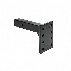 Tow Ready 12K Pintle Hook Mounting Plate - 2 inch Receiver 7-5/8 inch Shank - 63057