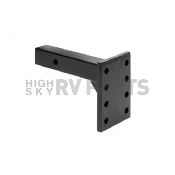 Tow Ready 12K Pintle Hook Mounting Plate - 2 inch Receiver 7-5/8 inch Shank - 63057