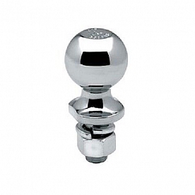 Tow Ready 2 inch Trailer Hitch Ball - 3500 GTW - 3/4 inch Diameter 3-3/8 inch Long Shank Chrome