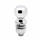 Tow Ready 2 inch Trailer Hitch Ball - 7500 GTW - 1 inch Diameter 2-1/8 inch Long Shank Chrome