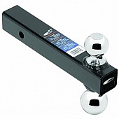 Tow Ready Dual Trailer Hitch Ball Mount 2 inch Square 8 inch Long Solid Shank 16K GTW