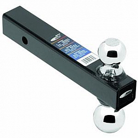 Tow Ready Dual Trailer Hitch Ball Mount 2 inch Square 8 inch Long Solid Shank 16K GTW