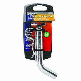 Tow Ready Grooved Bent Pin 5/8 inch Diameter With Clip For 2 inch Square Receivers 63240 