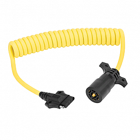 Tow Ready Wiring Adapter 7-Blade to 5-Way Flat Coiled 8 Foot Length - 787196