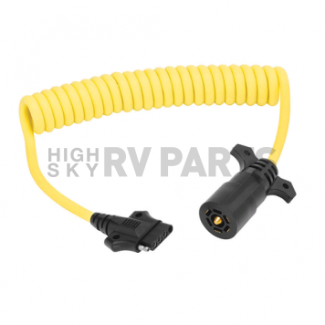 Tow Ready Wiring Adapter 7-Blade to 5-Way Flat Coiled 8 Foot Length - 787196