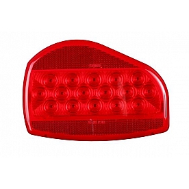 Trailer Light 07 Series Stop Tail Turn Light LED Bulb White Base And Red Lens