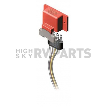 Trailer Wiring Connector Cover; For Use With 4-Way Flat Connector; With Two Self Tapping Screws