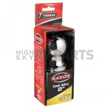 Trimax Locks 2 inch Hitch Ball - 8000 GTW with 1 inch Long Shank 