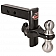 Trimax 2 inch Hitch Ball Mount Razor Adjustable 6 inch Drop in 1 inch Increments Without Ball