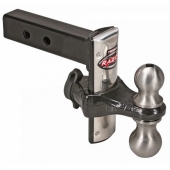 Trimax 2 inch RV Hitch Ball Mount Razor Adjustable 6 inch Drop in 1 inch Increments Dual Ball