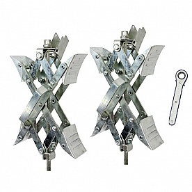 Ultra-Fab Products Super Grip Tandem Axle Wheel Chock - Set Of 2 - 21-001091 